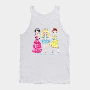 SET of girls princesses Tank Top